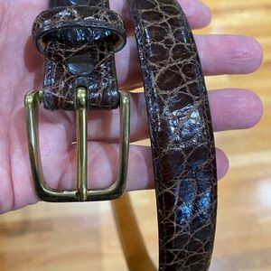 Brooks brothers men alligator belt